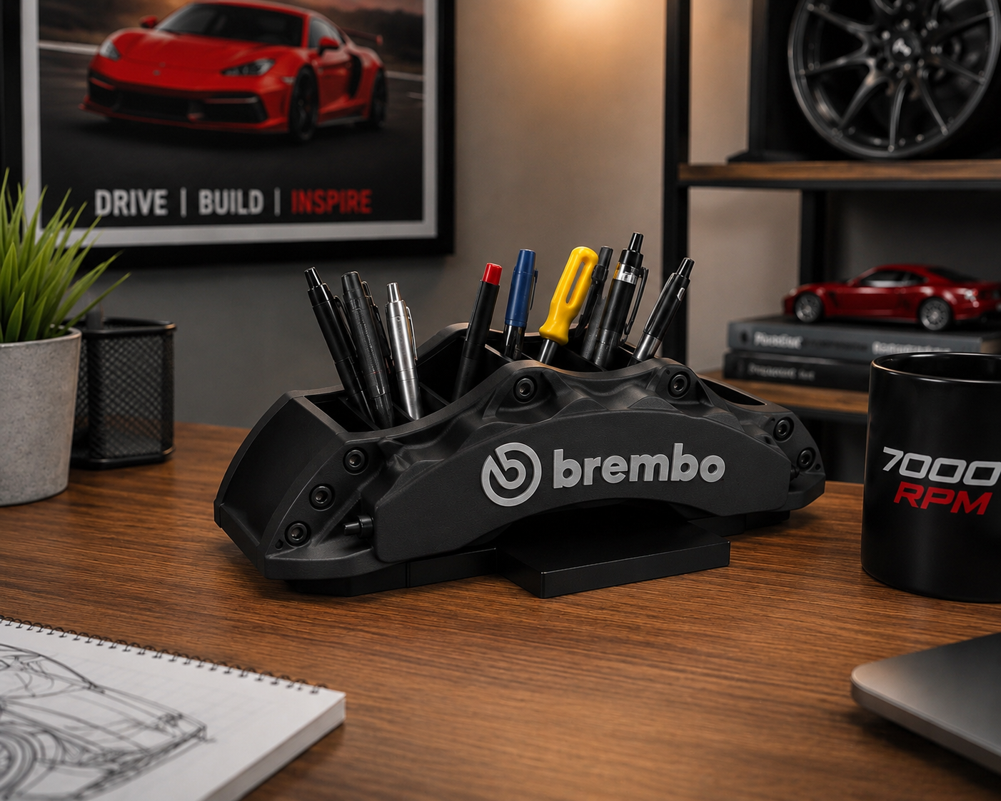 Brake Caliper Pen Stand